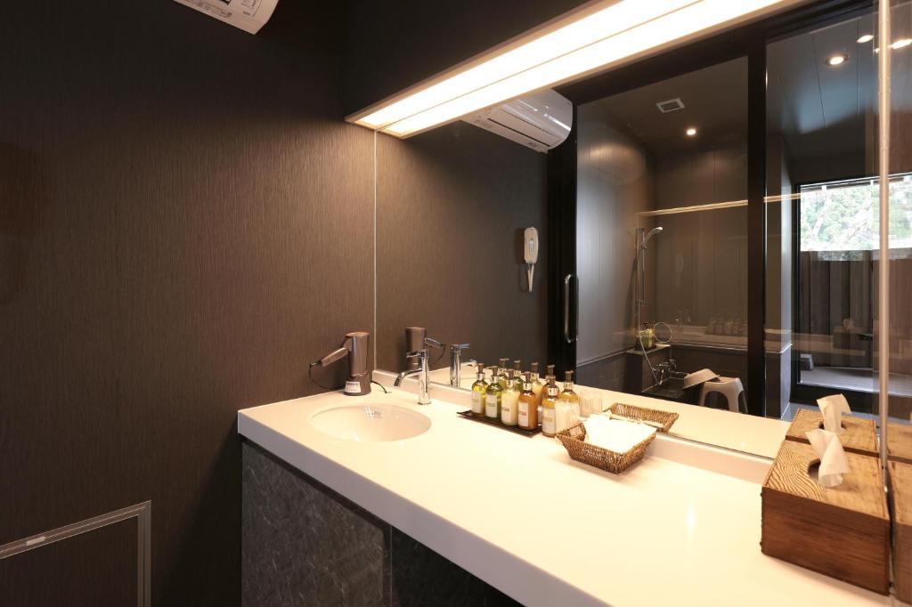 Koupelna v ubytování Akagi Onsen Hotel
