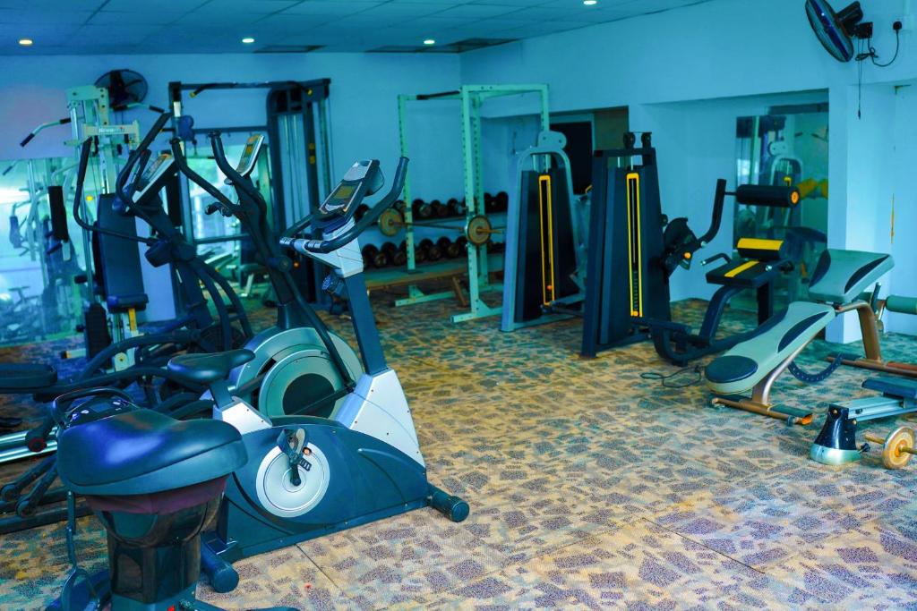 Fitness centrum a/nebo fitness zařízení v ubytování Tilko City Hotel Jaffna