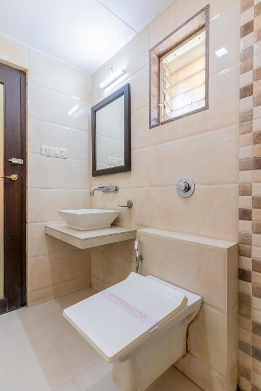 Koupelna v ubytování Hotel Prime