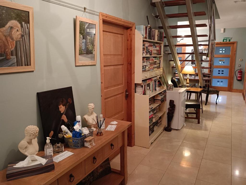 Knihovna v bed and breakfast