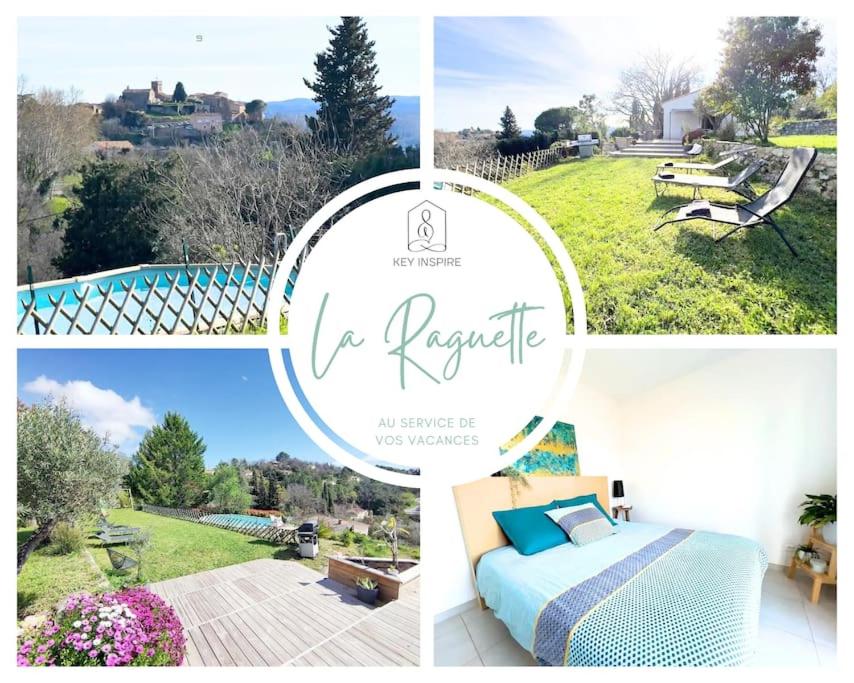 Photo de la galerie de l'établissement Villa LA RAGUETTE piscine, vue, vaste jardin, idéale famille, à Montauroux