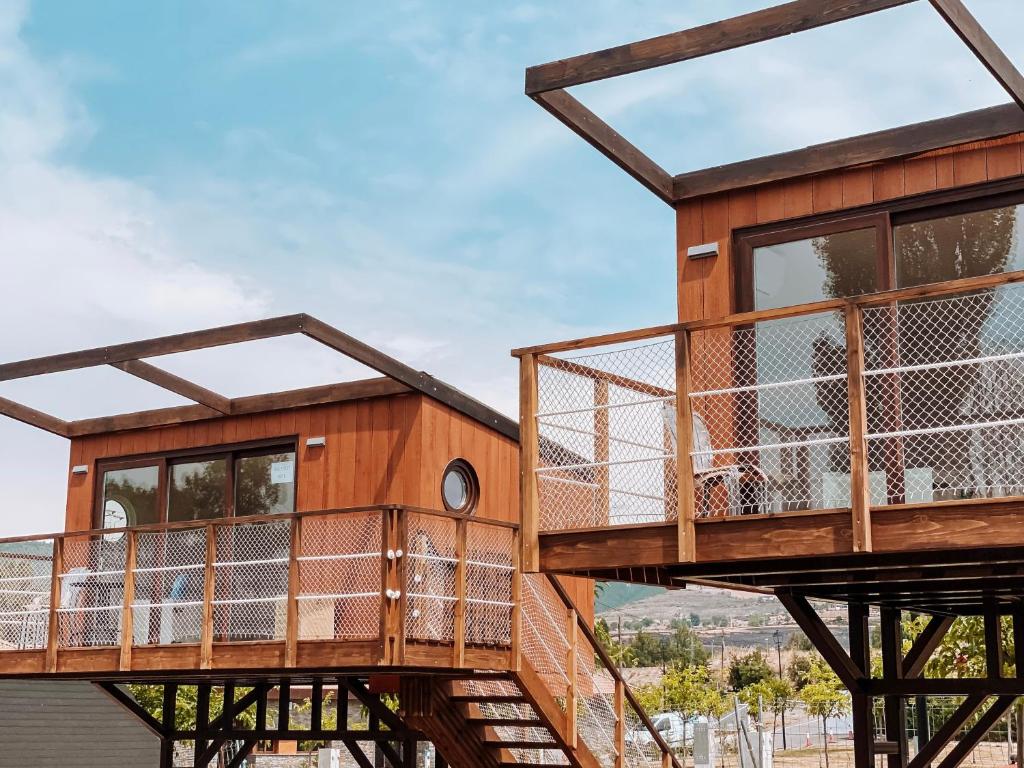 Balkón nebo terasa v ubytování El Arrebol Comfort Camp