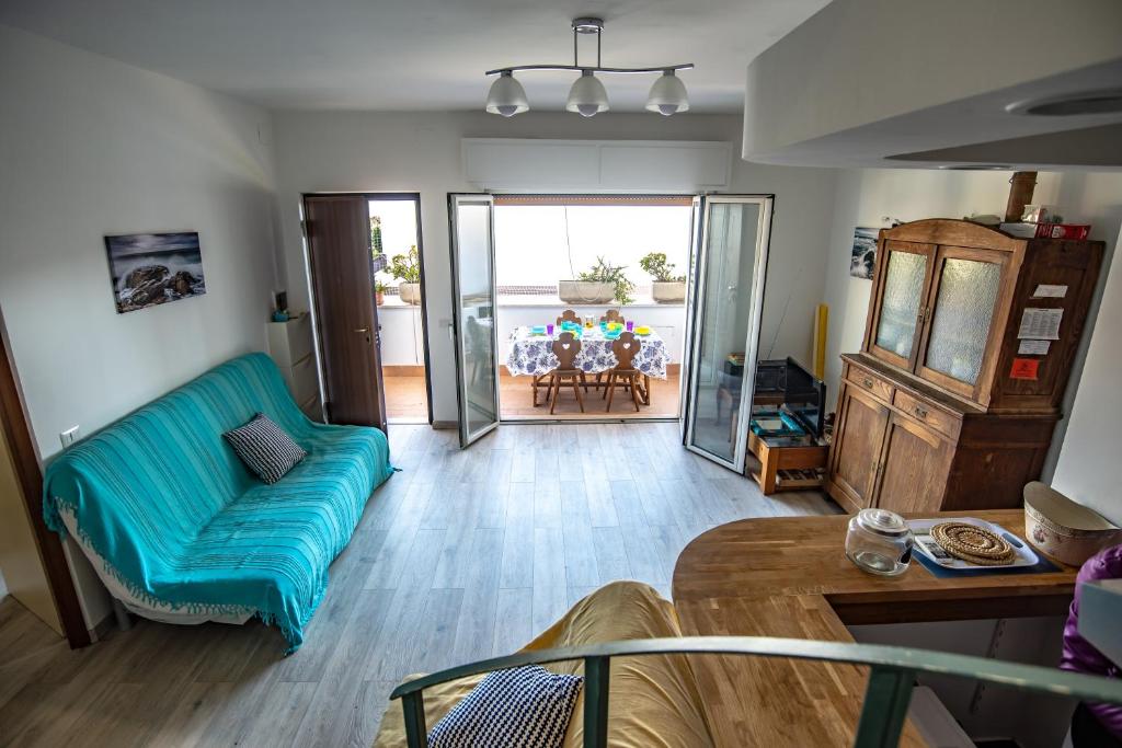 Posezení v ubytování Beach Apartment Santa Severa near Rome