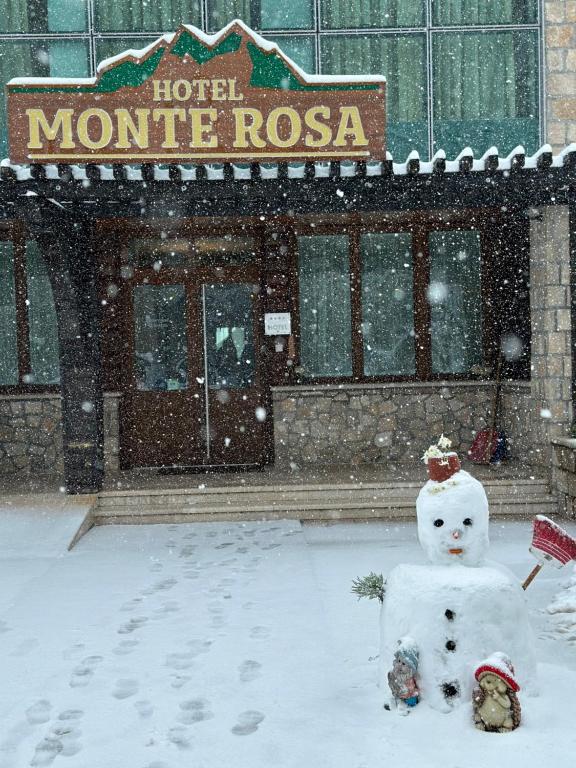 Hotel Monte Rosa v zimě