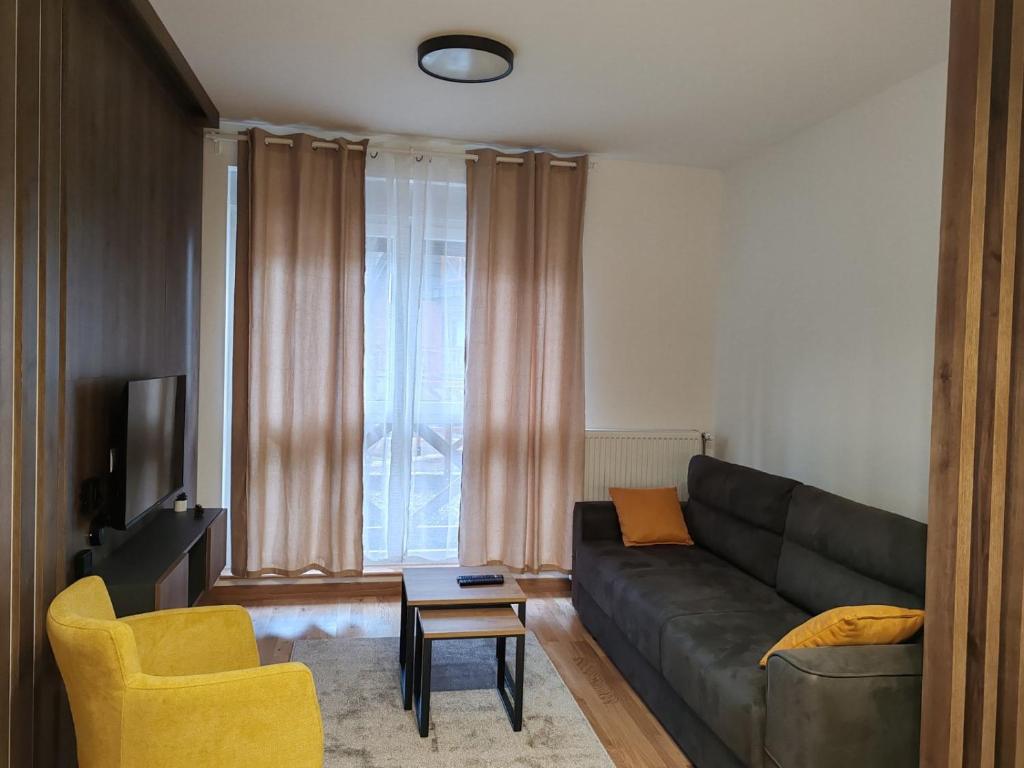TV a/nebo společenská místnost v ubytování Angelika apartman Divčigora