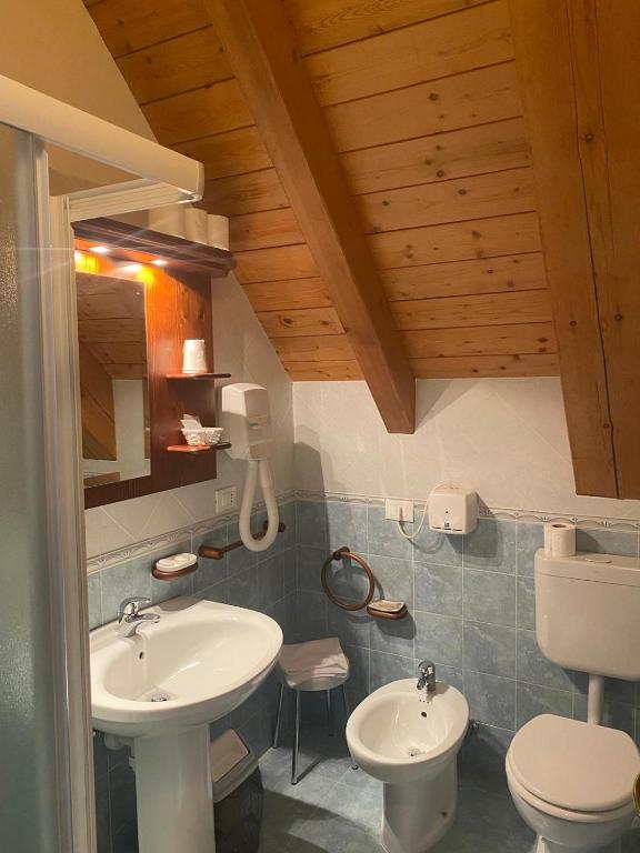 Koupelna v ubytování Hotel Aplis