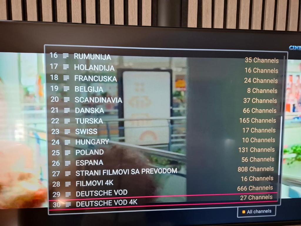 TV a/nebo společenská místnost v ubytování Barka Zadar