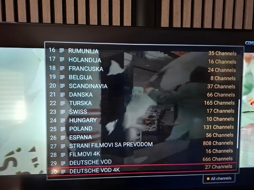TV a/nebo společenská místnost v ubytování Barka Zadar