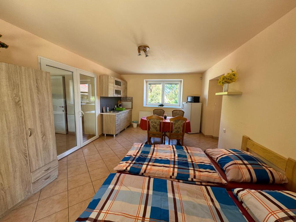 Kuchyň nebo kuchyňský kout v ubytování Apartmány Kněžičky