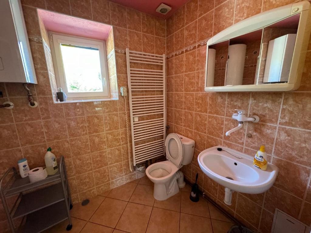 Koupelna v ubytování Apartmány Kněžičky