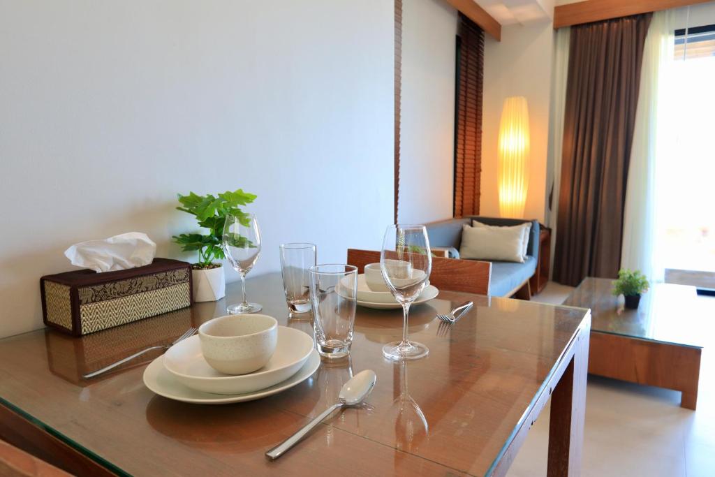 Posezení v ubytování 208 Ao Nang, Private Sea View Pool Villa