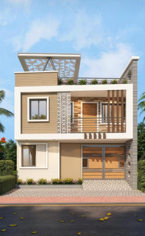 a rendering of a house at Kailash home in Deoghar