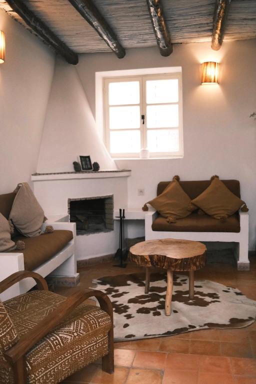 Posezení v ubytování Riad Bianca Essaouira Guest House