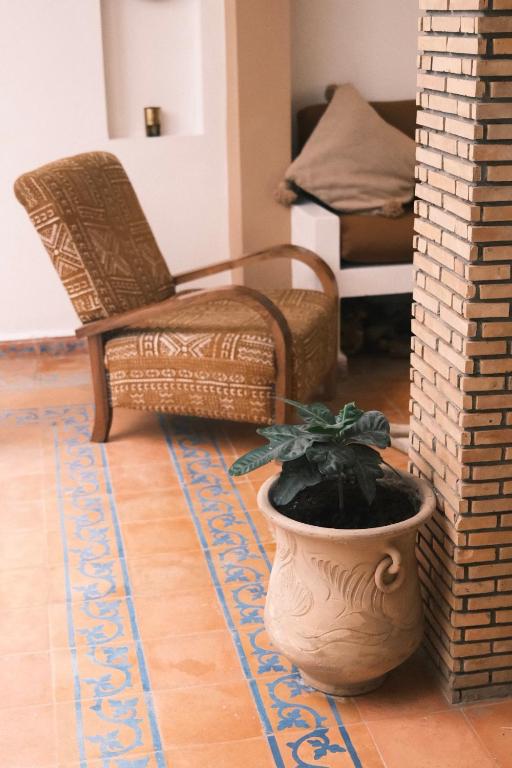 Posezení v ubytování Riad Bianca Essaouira Guest House