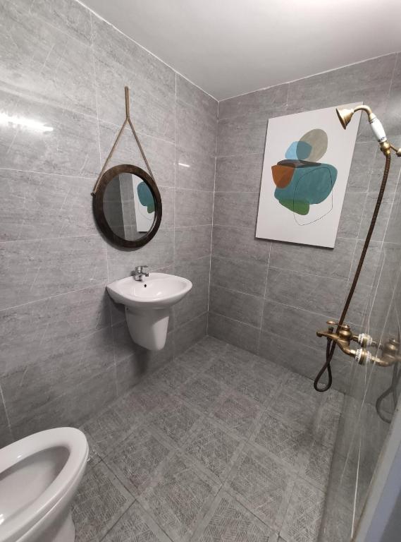 Koupelna v ubytování Hacoda Homestay