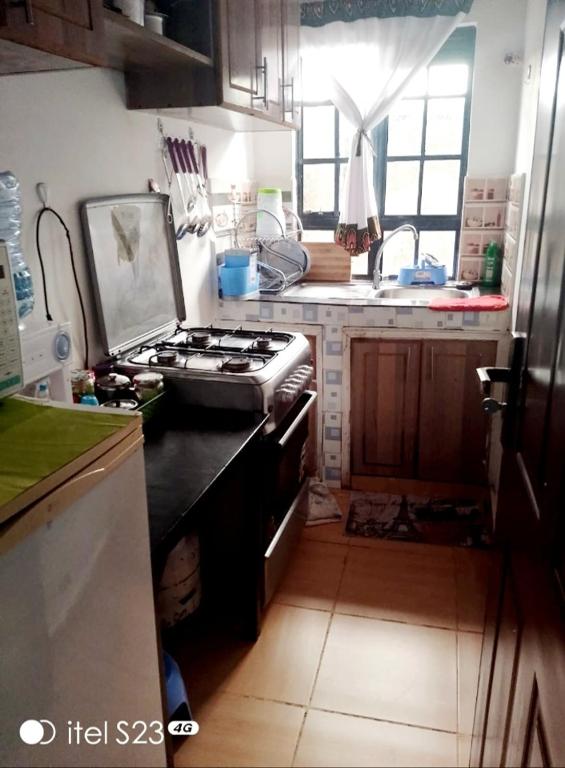 Kuchyň nebo kuchyňský kout v ubytování faraja homes
