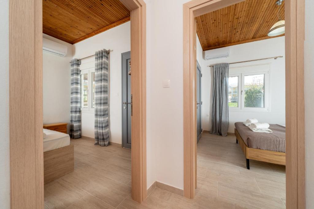 Postel nebo postele na pokoji v ubytování Vista di mare