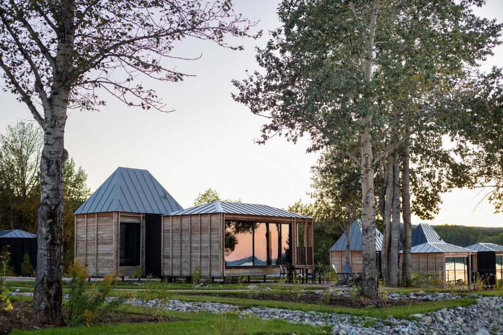 Zahrada ubytování Minimaisons de Val-Jalbert