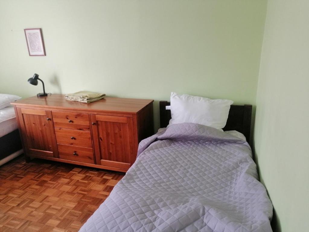 Postel nebo postele na pokoji v ubytování Willa Malbork