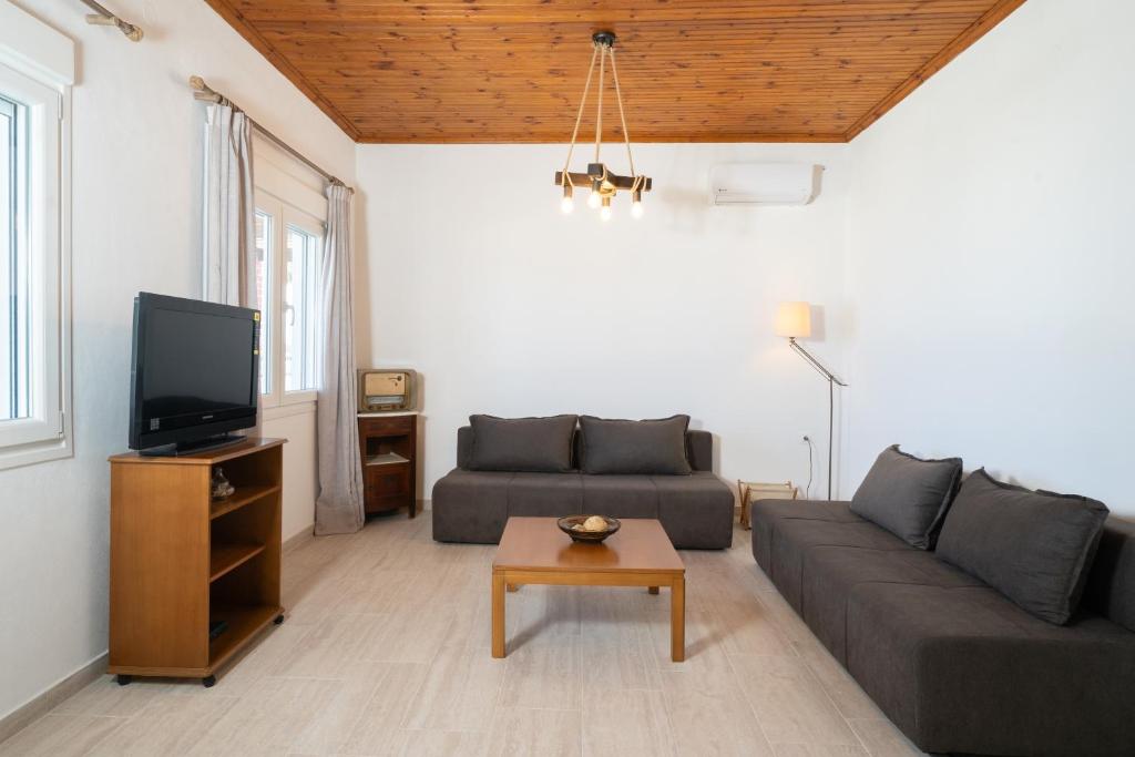 TV a/nebo společenská místnost v ubytování Vista di mare