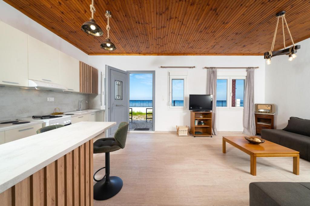 TV a/nebo společenská místnost v ubytování Vista di mare