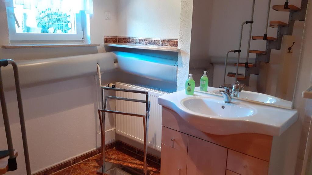 Koupelna v ubytování Ferienwohnung Hähnlein