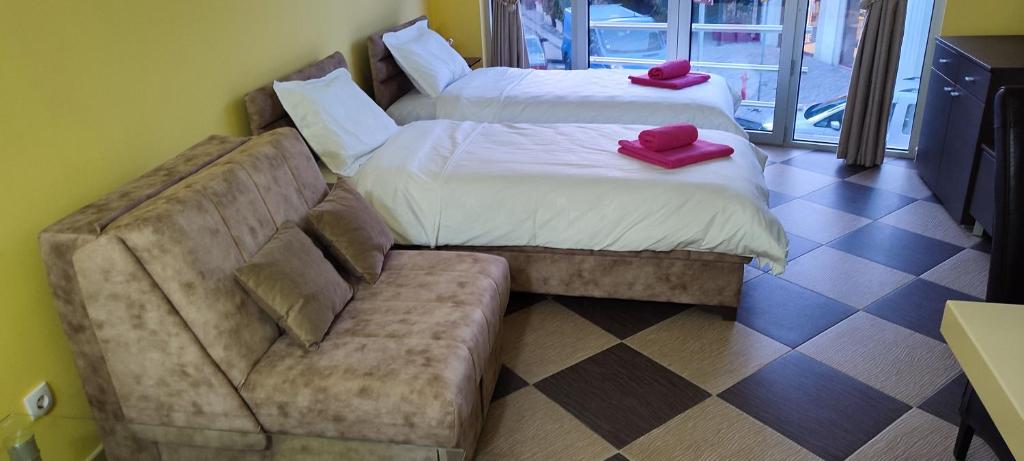 Ένα ή περισσότερα κρεβάτια σε δωμάτιο στο Studio Apartman Ad fines