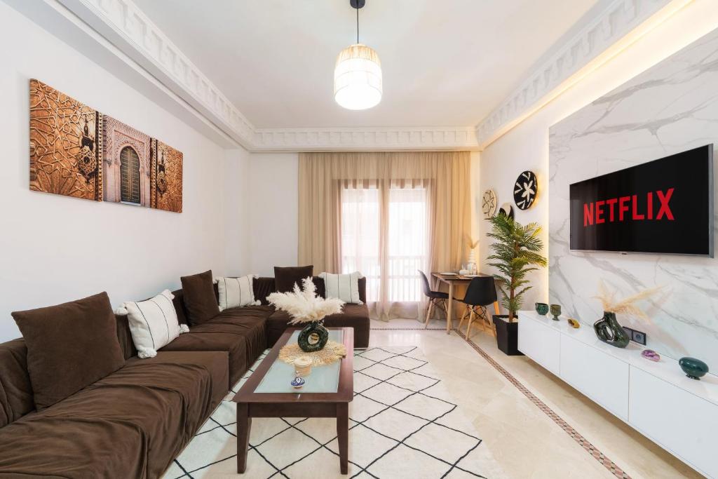Appartement Chic Gueliz Plaza avec Vue — photo 6