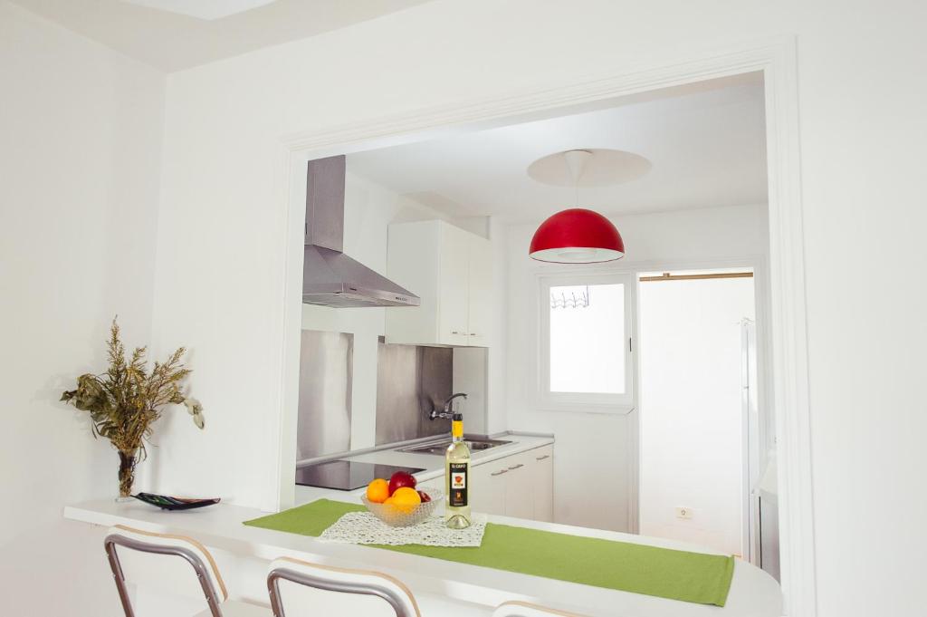 Kuchyň nebo kuchyňský kout v ubytování Apartamento Playa Agaete