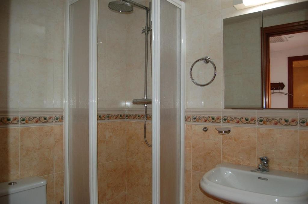 A bathroom at Haus TERANY