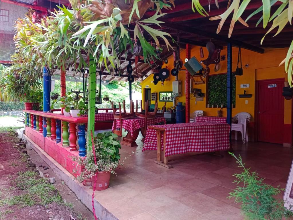 Zahrada ubytování Libélula finca-hotel