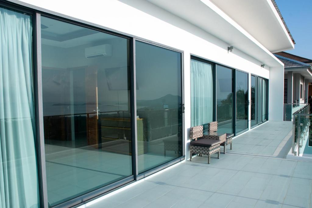 Balkón nebo terasa v ubytování Harmony Sea View Villa