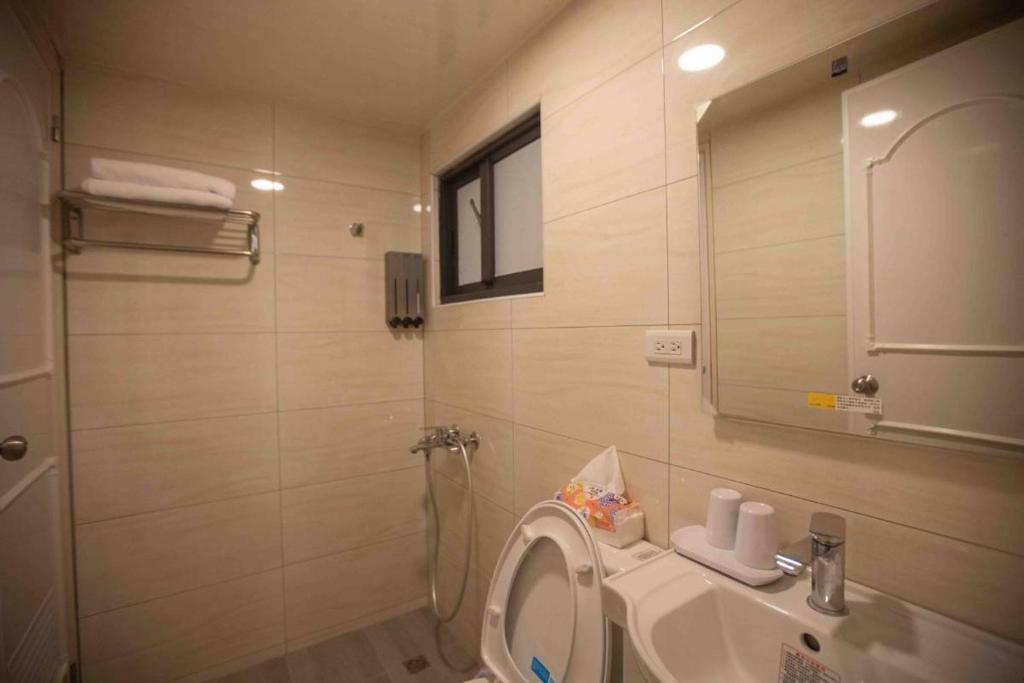 Koupelna v ubytování Xianwang Homestay