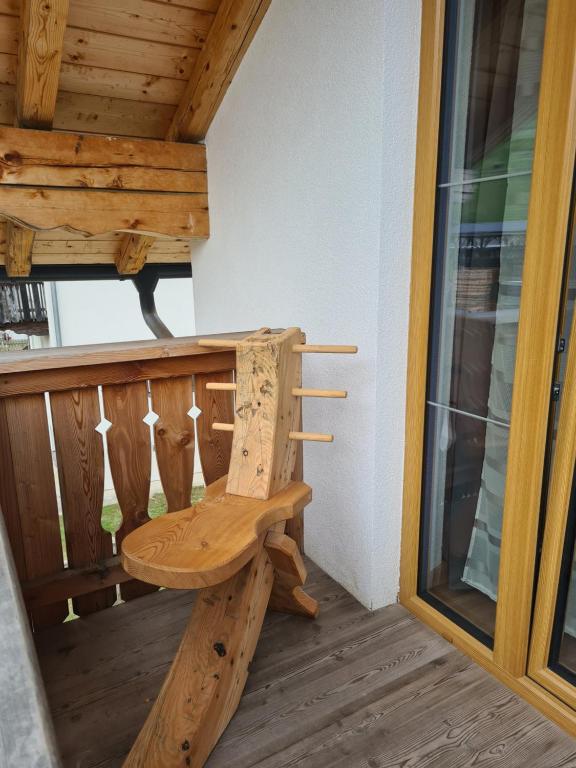 Balkón nebo terasa v ubytování Ferienwohnung Auenheim