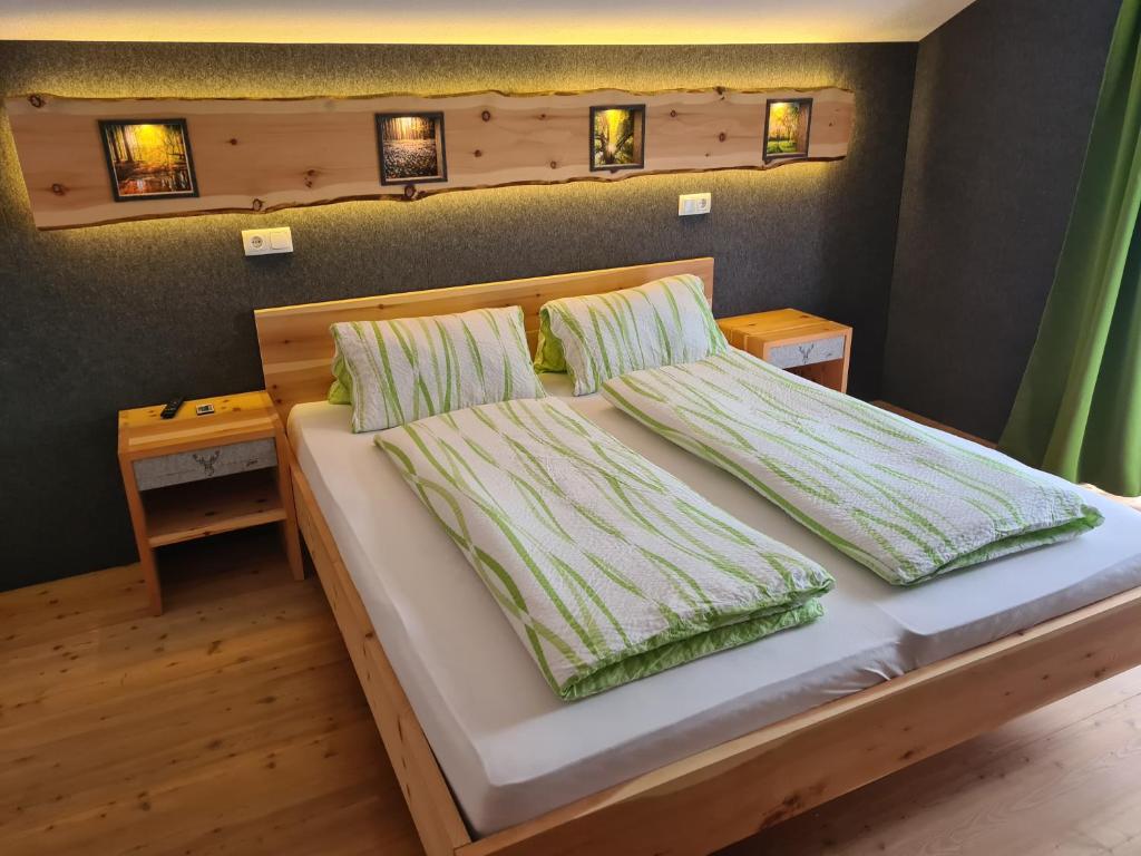 Postel nebo postele na pokoji v ubytování Ferienwohnung Auenheim