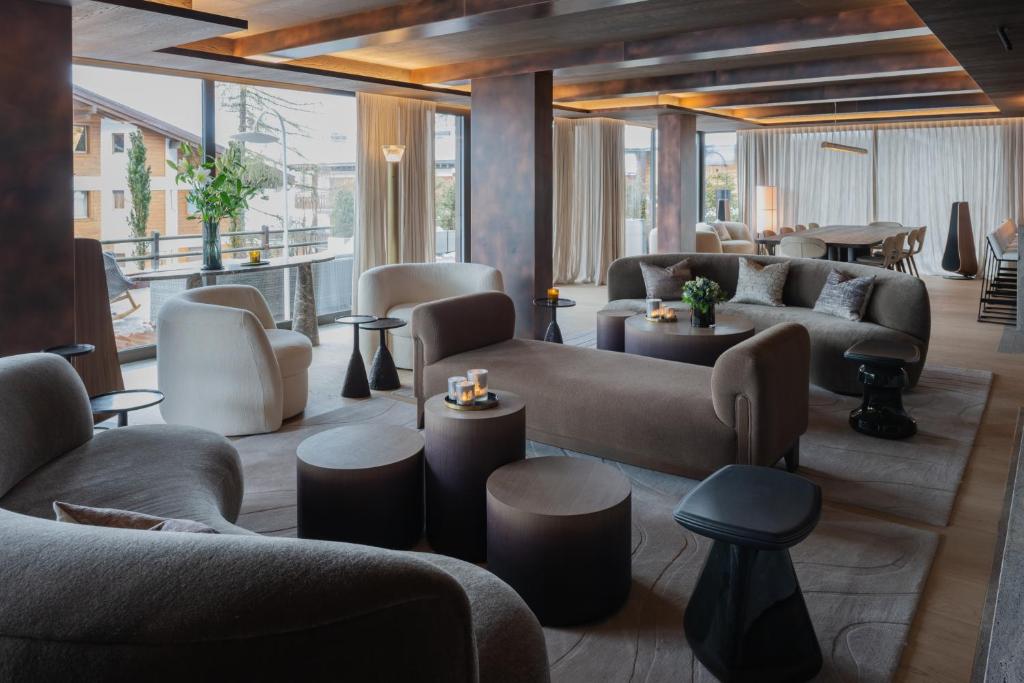 Posezení v ubytování No 14 Verbier
