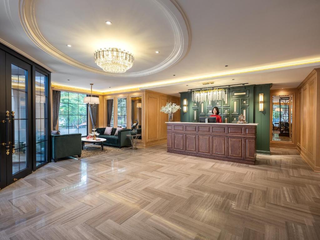 Vstupní hala nebo recepce v ubytování Saigon Aroma Hotel