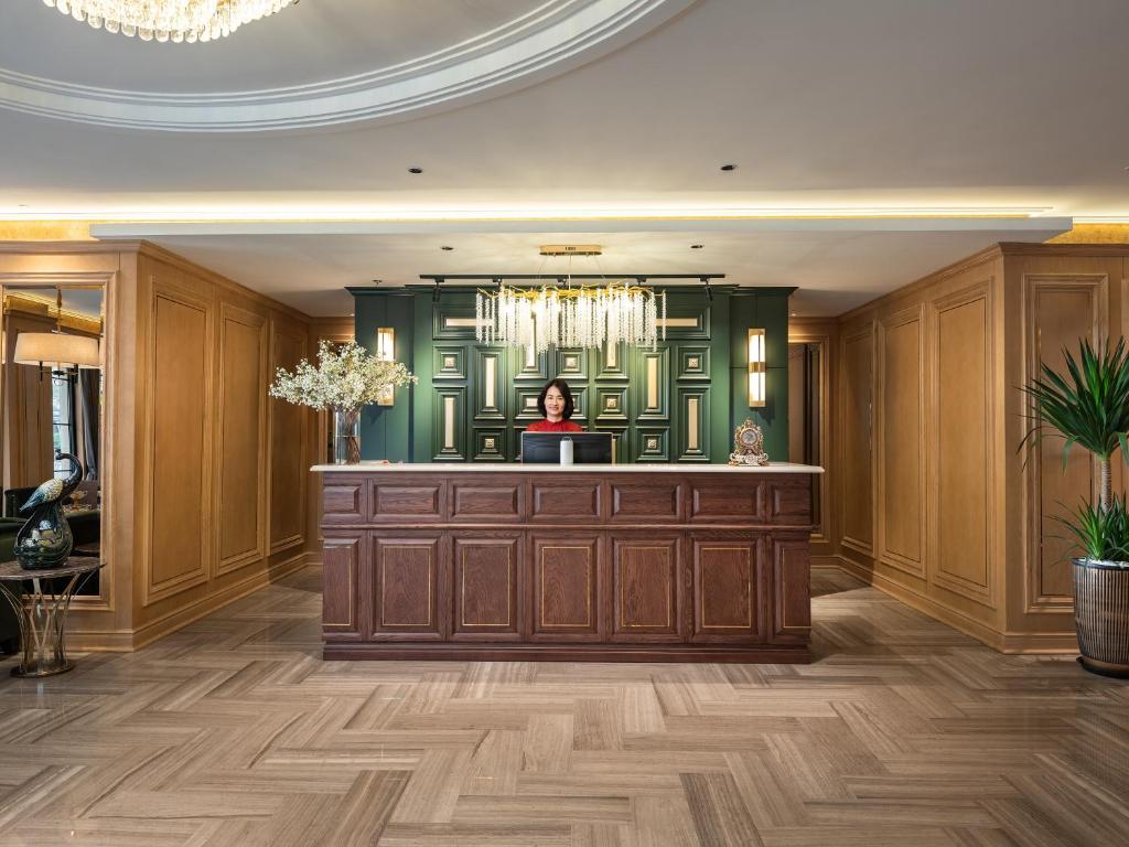 Vstupní hala nebo recepce v ubytování Saigon Aroma Hotel