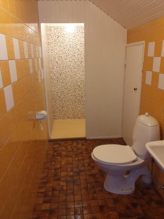 Koupelna v ubytování Veberöd Centrum Apartment