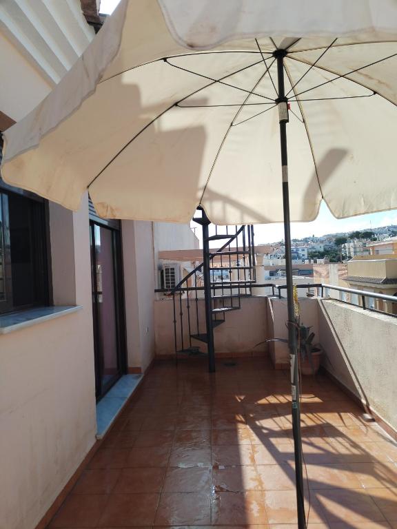Balkón nebo terasa v ubytování Habitación Ático Sol y Mar