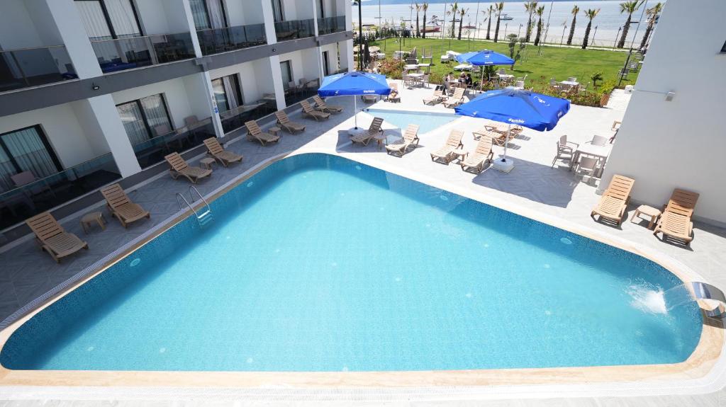 Bazén v ubytování Sunsan Hotel nebo v jeho okolí