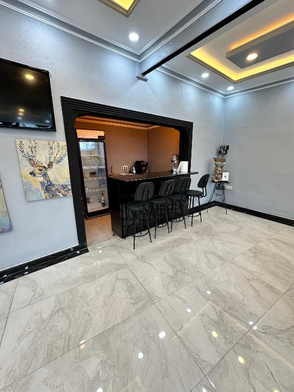 Kuchyň nebo kuchyňský kout v ubytování pilot hotel