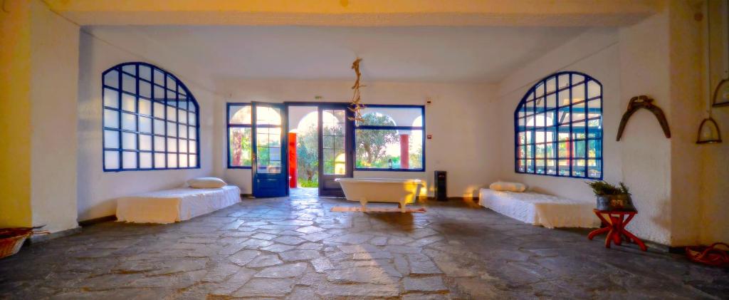 Koupelna v ubytování Agionissi Resort