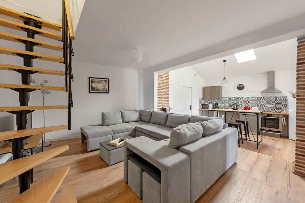 Kuchyň nebo kuchyňský kout v ubytování Le Duplex du Castel haut - Escapade Tarnaise