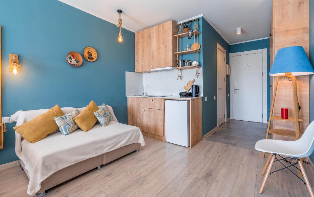 Kuchyň nebo kuchyňský kout v ubytování New Gudauri Loft 2 Pines