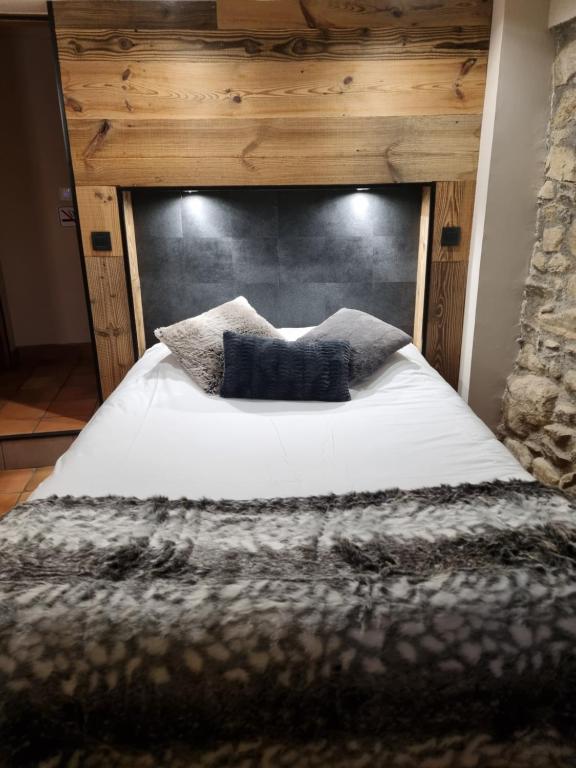 Postel nebo postele na pokoji v ubytování Orri de Planès