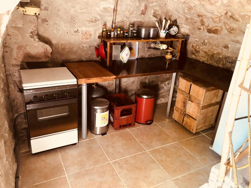Kuchyň nebo kuchyňský kout v ubytování Cambrassa