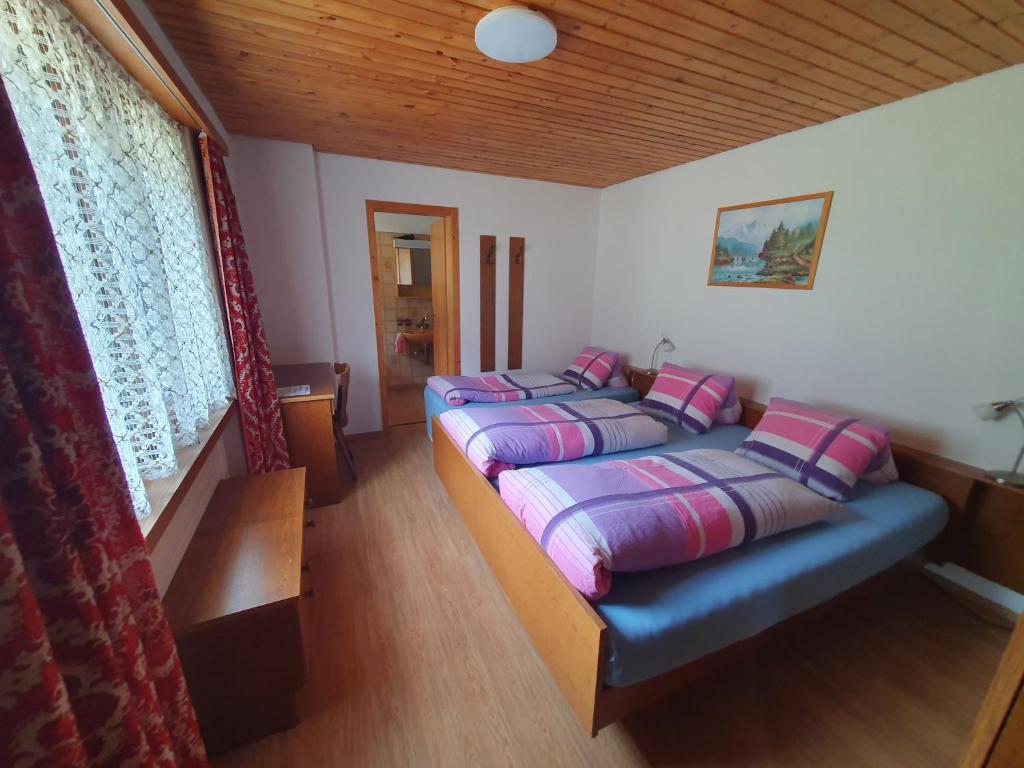 Postel nebo postele na pokoji v ubytování Plaun Grond