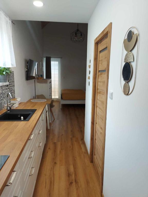Kuchyň nebo kuchyňský kout v ubytování Apartmány Máchovo jezero