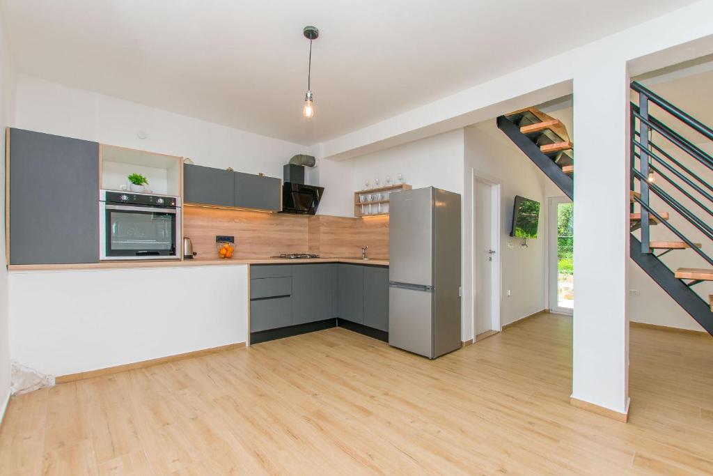 Kuchyň nebo kuchyňský kout v ubytování Apartment Petea